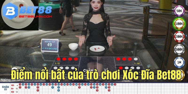 Điểm nổi bật của trò chơi Xóc Đĩa tại nhà cái Bet88